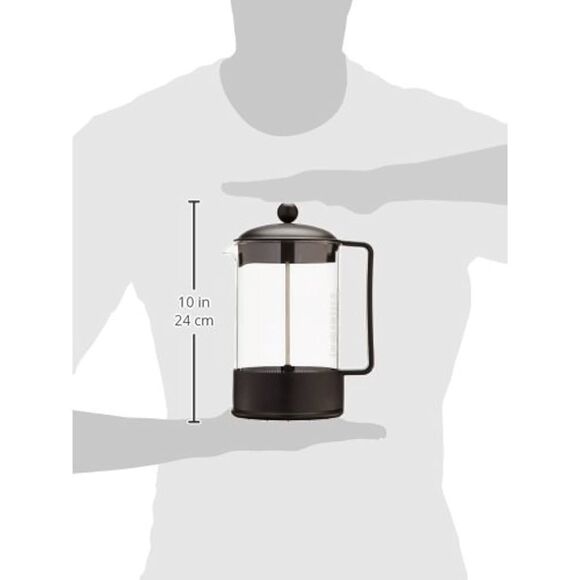 Bodum Brazil 8 Cup French Press Coffee Maker Black Minimalist Gift New In Box - Picture 3 of 12